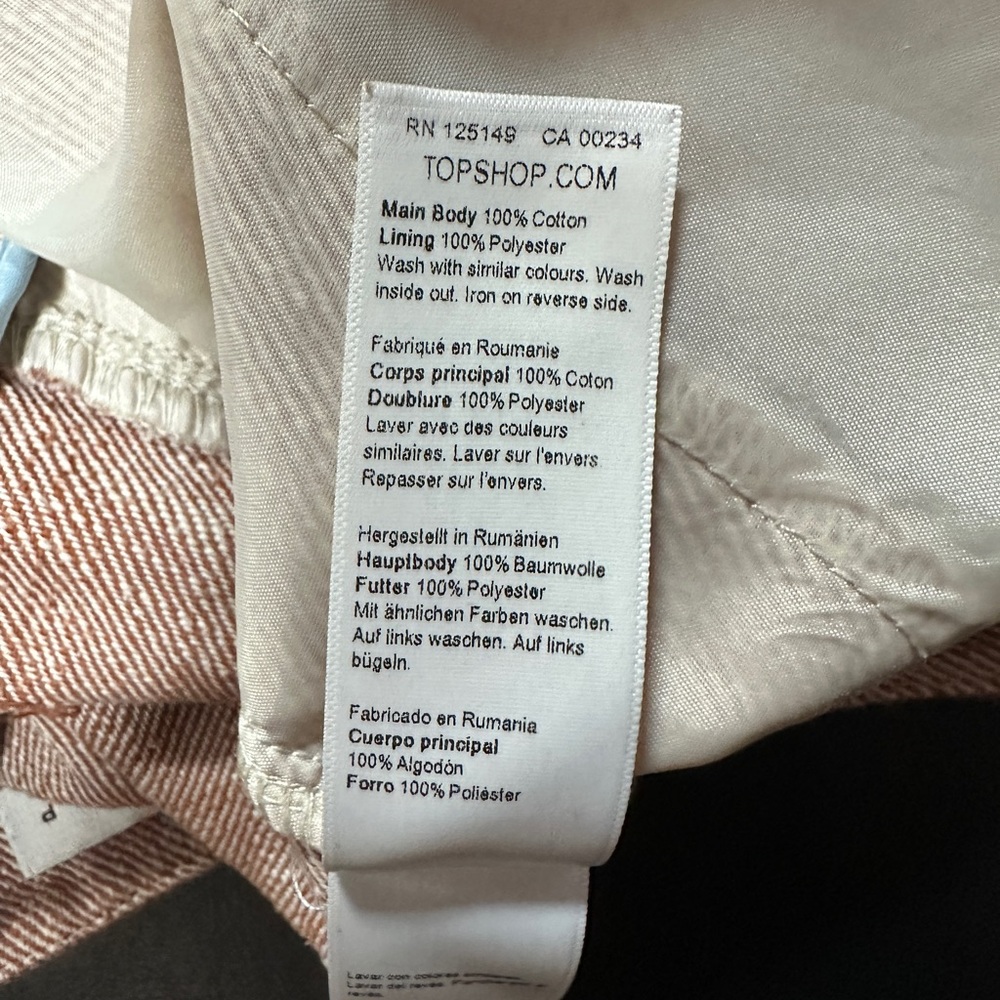 Topshop WOMEN TROUSERS Pink Corduroy Size 6 Pants Top Shop - Picture 8 of 8
